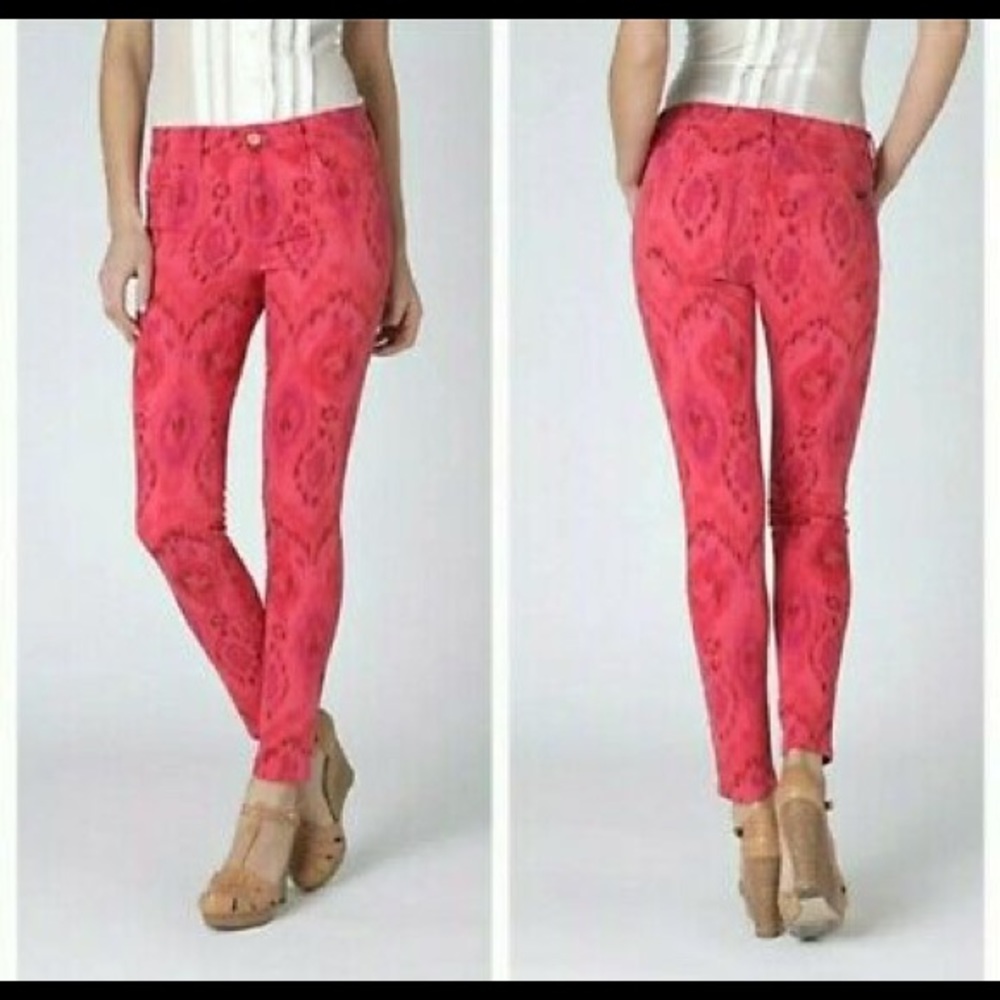 Joe’s Tribal Geranium Ankle Stretch Skinny Jeans